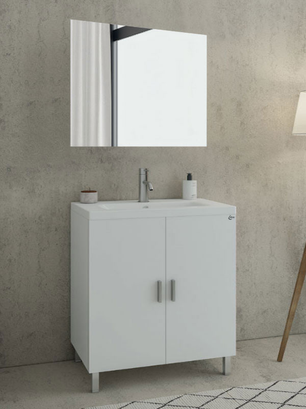 Drop Roma 80 White 5FRMM80WH Έπιπλο Μπάνιου Λευκό