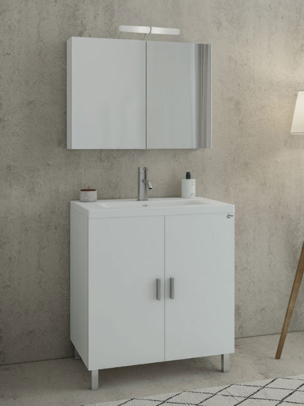 Drop Roma 80 White 5FRM080WH Έπιπλο Μπάνιου Λευκό