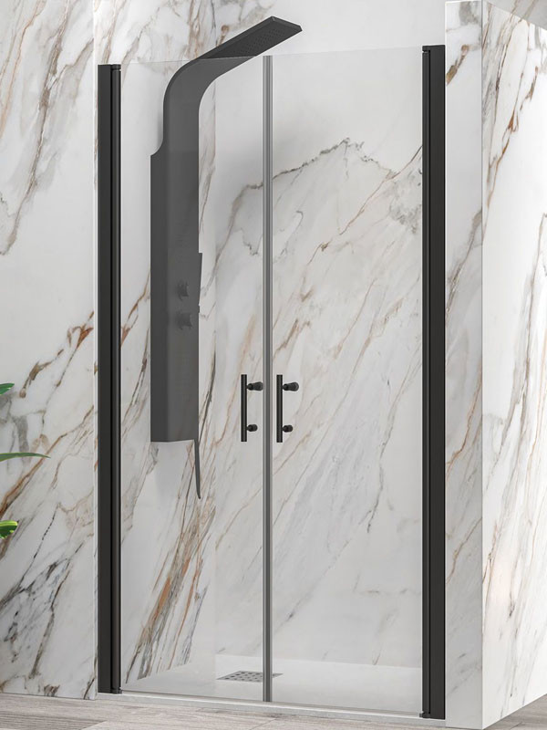 Karag S 28 Alto Sallon Black Καμπίνα Ντουζιέρας Τοίχο - Τοίχο