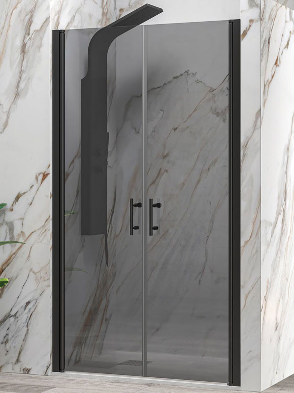 Karag S 28 Alto Sallon Black Fume Καμπίνα Ντουζιέρας Τοίχο - Τοίχο