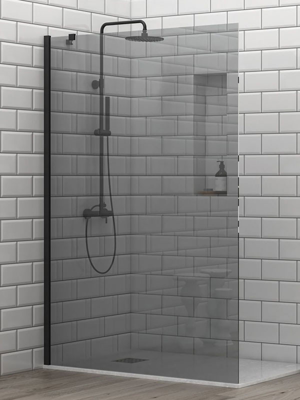 Karag S 28F Alto Black Fume Καμπίνα Παραβάν Ντουζιέρας