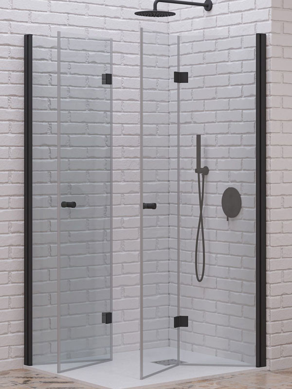 Karag S 7 Black Καμπίνα Ασύμμετρης Ντουζιέρας