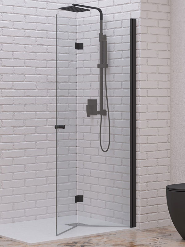 Karag S 7 Black Καμπίνα Παραβάν Ντουζιέρας