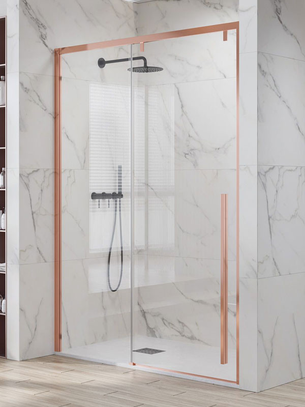 Karag Santorini 400 Rose Gold Καμπίνα Ντουζιέρας Τοίχο - Τοίχο