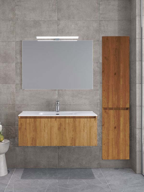 Furnibath Sevilla 100 CWL Walnut Έπιπλο Μπάνιου Μοντέρνο