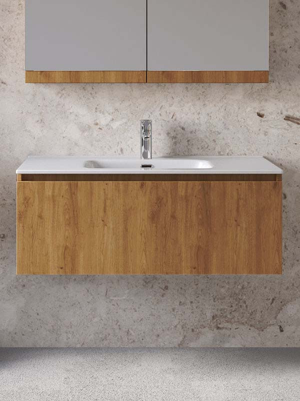 Furnibath Sevilla 100 Walnut Βάση Επίπλου Μπάνιου Με Νιπτήρα
