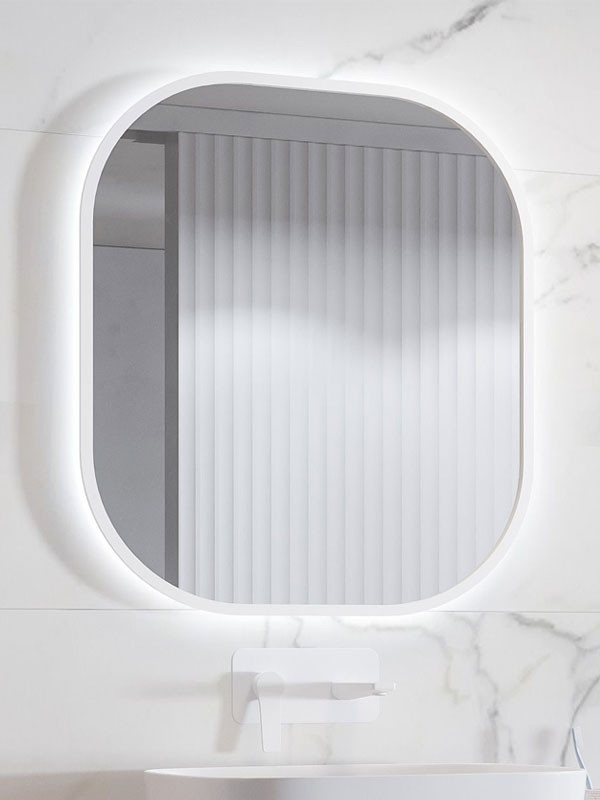 Karag Sharon 6070 White Καθρέπτης Μπάνιου Με LED