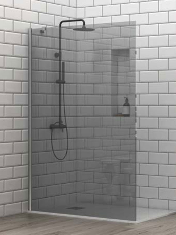 Karag TN-10 Brushed Inox Fume Καμπίνα Παραβάν Ντουζιέρας