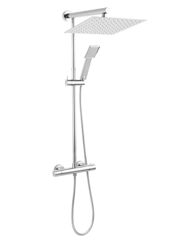 Ferro Trevi Square NP75SQ-TRV7U Chrome Στήλη Ντους Με Μπαταρία