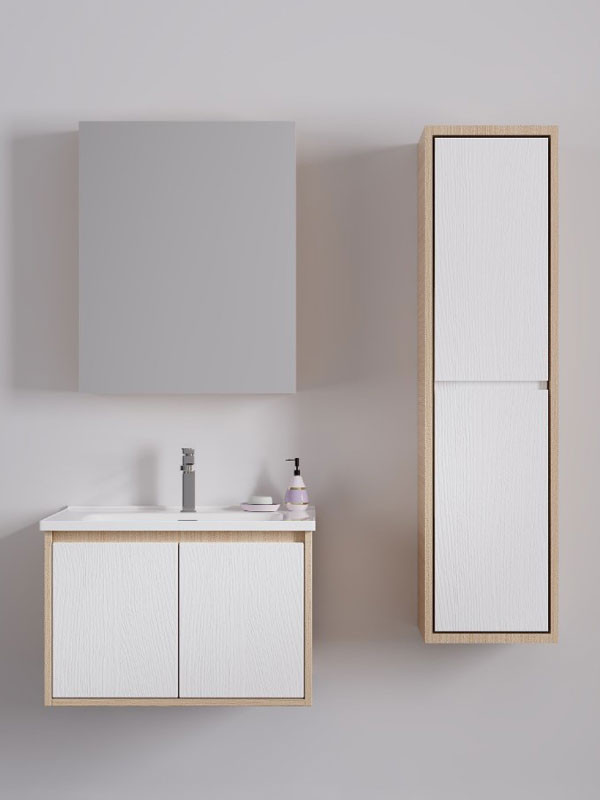 Martin Vera 60 Matte White - Oak Έπιπλο Μπάνιου 