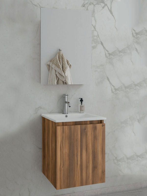 Drop Verona 40 Amber Baroque Oak 5FVRM40BO Έπιπλο Μπάνιου Μελαμινικό