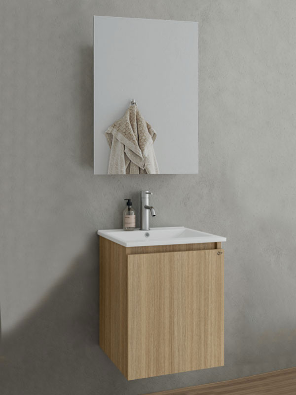 Drop Verona 40 Slavonia Oak 5FVRM40SO Έπιπλο Μπάνιου Μελαμινικό