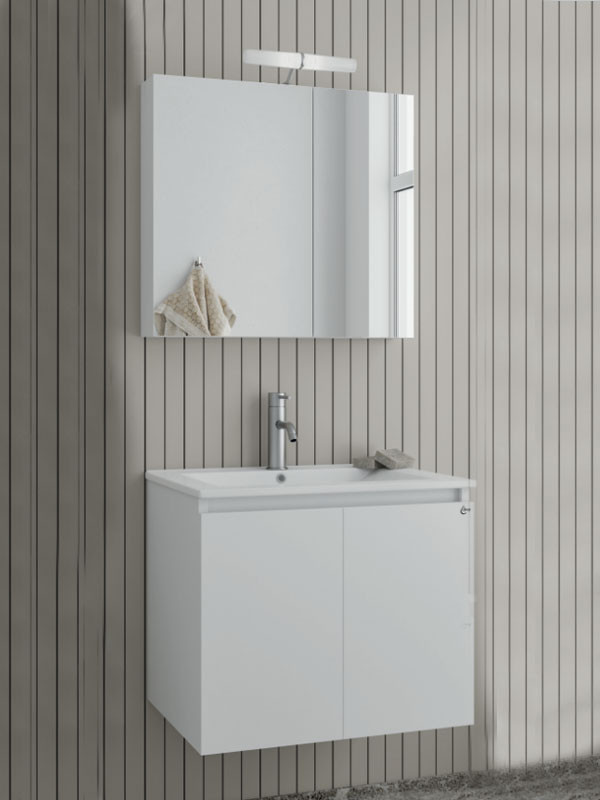 Drop Verona 60 White 5FVR060WH Έπιπλο Μπάνιου Λευκό