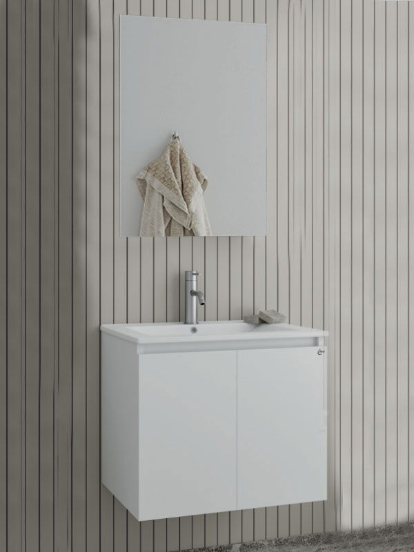 Drop Verona 60 White 5FVRM60WH Έπιπλο Μπάνιου Λευκό