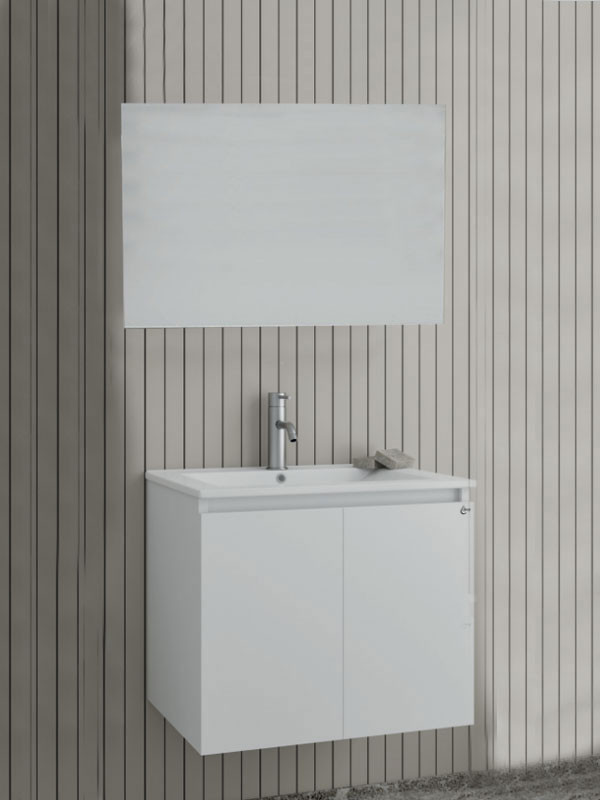 Drop Verona 75 White 5FVRM75WH Έπιπλο Μπάνιου Λευκό