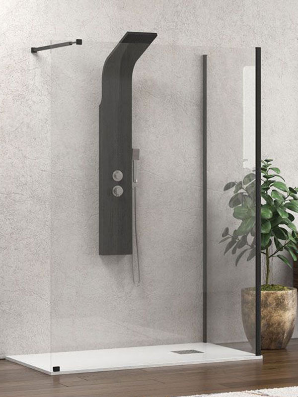 Karag Walkin 4 Black Καμπίνα Παραβάν Ντουζιέρας