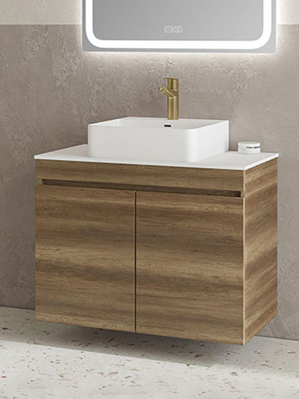 Furnibath Z Έπιπλο 061 Ανάγλυφο Συνθετικό Βάση Επίπλου Μπάνιου Με Νιπτήρα 